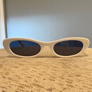 I-Sea sleek white sunglasses